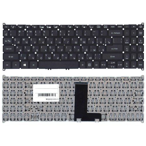 Клавиатура для ноутбука Acer Aspire 3 A315-55 черная laptop keyboard cover skin for acer aspire 3 a315 56g a315 55g a315 55 a315 55 55g aspire 5 a515 55g a515 55 a515 55g 15 6 inch