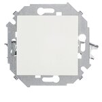 Проходной выключатель одноклавишный Simon 15 проходного 16А белый - изображение
