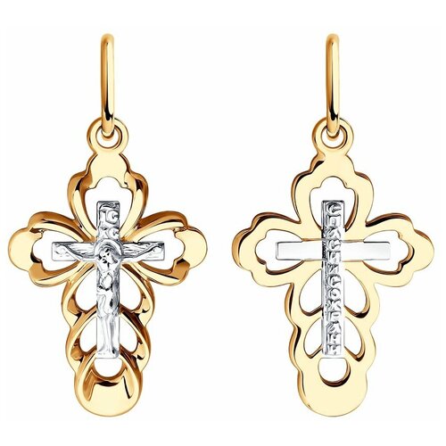 фото Подвеска diamant, красное золото, 375 проба