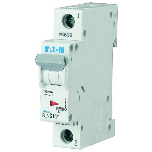 Автоматический выключатель Eaton PL7-C0,5 1 автоматический выключатель eaton pl7 c25 1