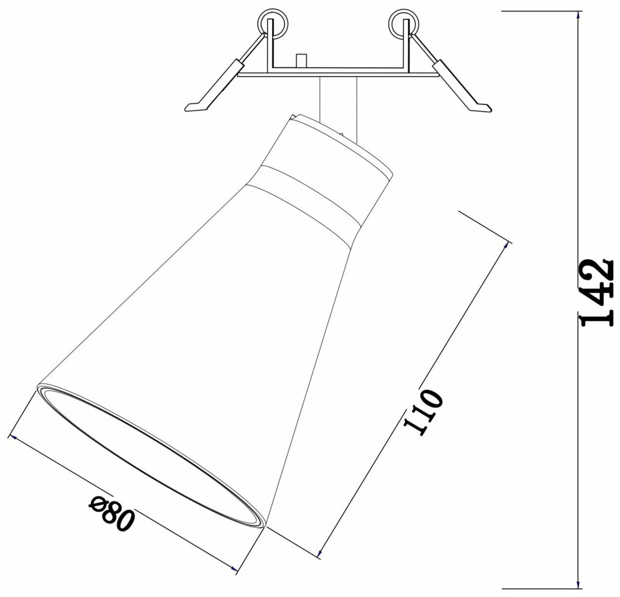 Встраиваемый светильник Technical Ceiling & Wall Virar C059CL-01B - фотография № 4