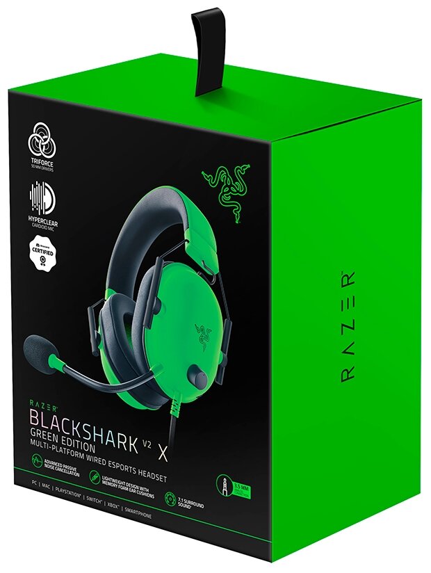 Игровая гарнитура Razer Blackshark V2 X RZ04-03240600-R3M1 (Green)