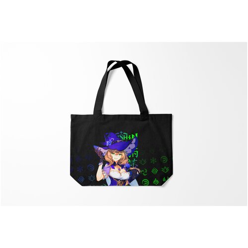 фото Сумка-шоппер / 46х35 см / геймерам / genshin impact лиза burnettie