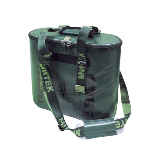 фото Сумка-термос митек овал 20л (50х20х31) с крышкой хаки