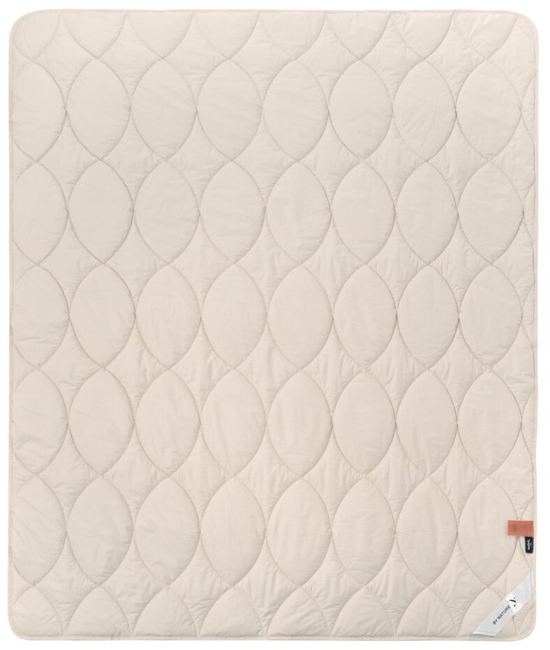 Одеяло всесезонное бежевое Moye Home Camel из верблюжьей шерсти, 200 х 220 см — фото 1