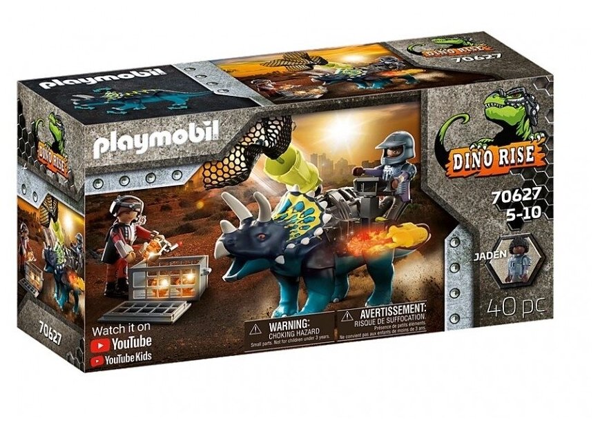 Конструктор Playmobil «Трицератопс Битва среди камней»PM70627