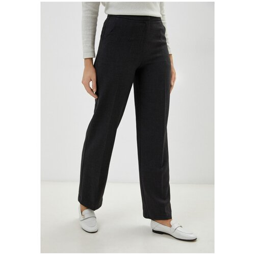 Классические серые брюки INCITY, цвет серый меланж, размер S
