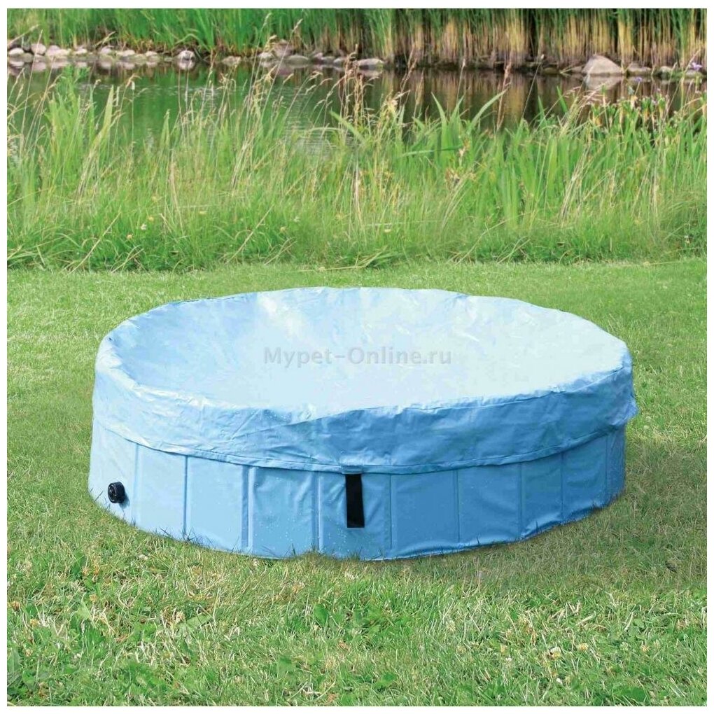 Крышка на бассейна для собак Trixie, размер 160см., светло-голубой - фотография № 1