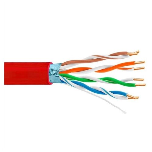 Сетевой кабель 5bites FTP Solid cat.5E 24AWG CCA PVC LSZH 305m Red FS5505-305A-LSZH сетевой кабель 5bites fs5505 305a bl кабель ftp solid 5e 24awg cca pvc blue 305m 5bites fs5505 305a bl кабель ftp solid 5e 24awg cca pvc blue 305m