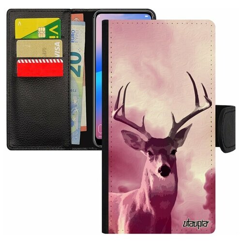 фото Чехол книжка для мобильного samsung galaxy s7 edge, "олень" парнокопытное лань utaupia