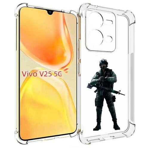 Чехол MyPads Tom-Clancy's-Rainbow-Six-2 для Vivo V25 5G / V25e задняя-панель-накладка-бампер чехол mypads tom clancy s rainbow six 2 для nokia x30 5g задняя панель накладка бампер