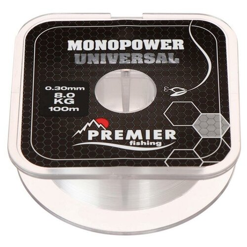 Леска Preмier fishing MONOPOWER Feeder, диаметр 0.4 мм, тест 13.1 кг, 100 м, зелёная