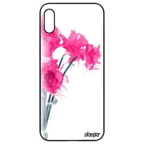фото Противоударный чехол для мобильного // honor 8a // "цветы" flower запах, utaupia, белый