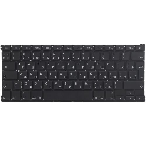 Клавиатура для ноутбука Apple MacBook A1369 A1466 черная большой Enter 1596₽