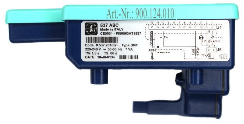 Блок управления горелкой SIT 537 ABC для Thermona, Protherm и др. / арт. 0537201 / Италия