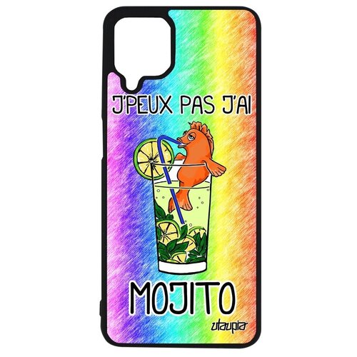 фото Защитный чехол на телефон // galaxy a12 // "не могу - у меня мохито!" пародия комикс, utaupia, цветной