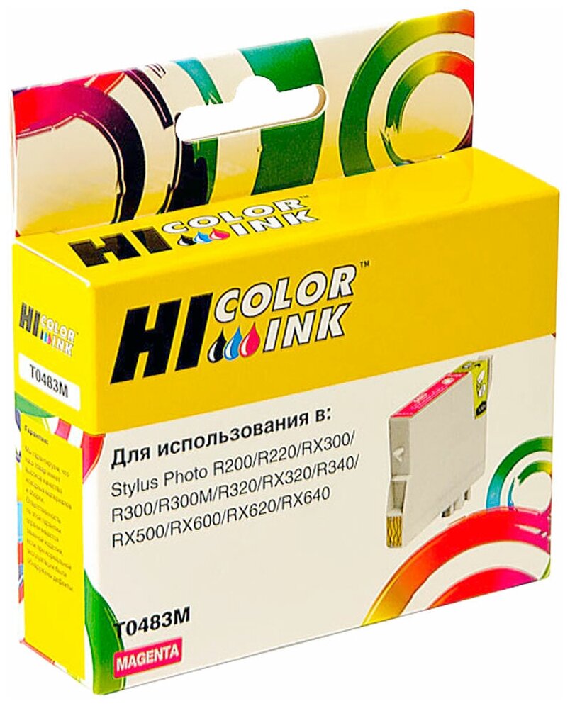 Картридж Hi-Black (HB-T0483) для Epson Stylus Photo R200/R300/RX500/RX600, M