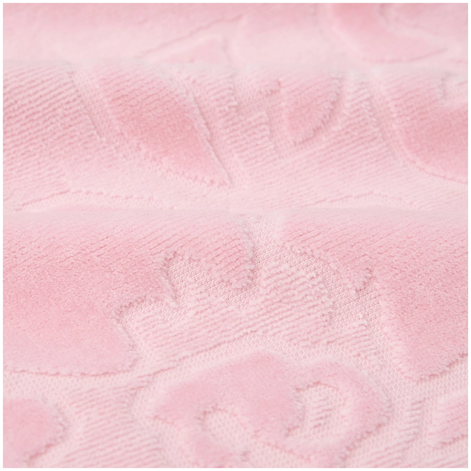 Полотенце велюровое со стрижением "Tenerezze" 70х120, розовый - фотография № 7
