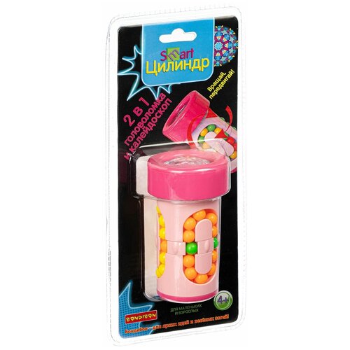 Игра 2в1 головоломка-калейдоскоп Smart Цилиндр, Bondibon, PVC, арт.9443А.