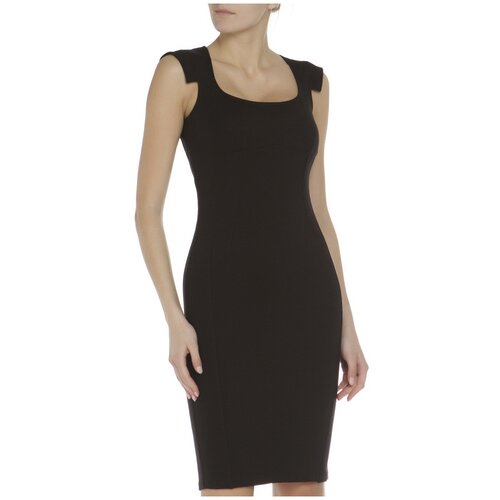 Платье Sportstaff, повседневное, прилегающее, миди, размер 40, черный