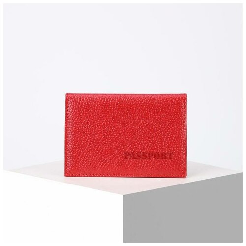 Обложка для паспорта , красный для паспорта market space серый