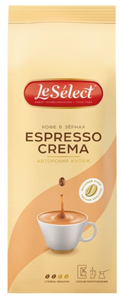 Кофе молотый Le Select Espresso Crema 200г Глобалфудкомпани - фото №1