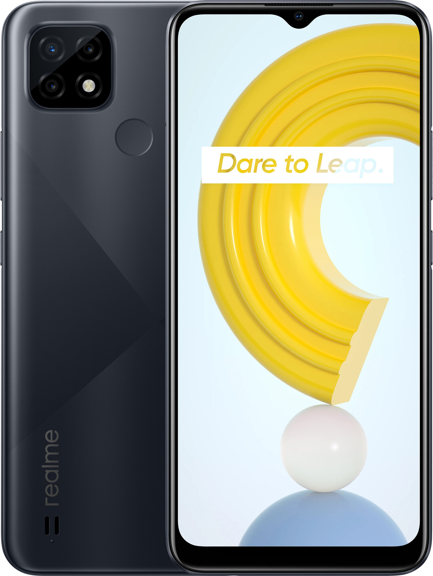 Смартфон realme C21 4/64 ГБ RU, Dual nano SIM, черный