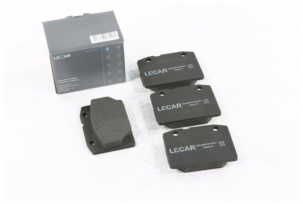 Комплект Передних Тормозных Колодок Lada 2101-07 Lecar Lecar010010501 LECAR арт. LECAR010010501 - фотография № 5