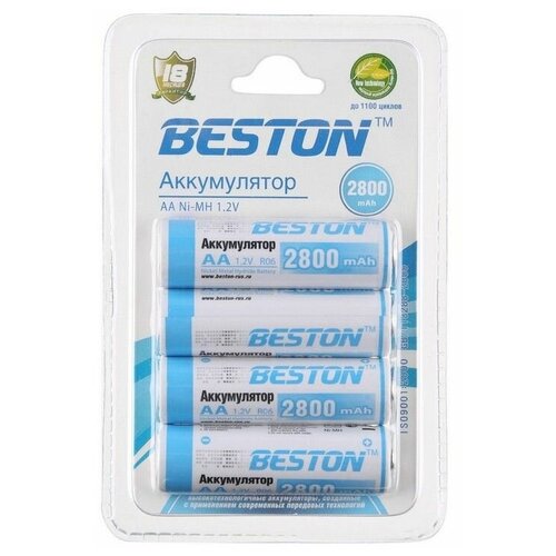 Аккумулятор BESTON AA, 1.2 В, 2800 мАч, NiMH BL4