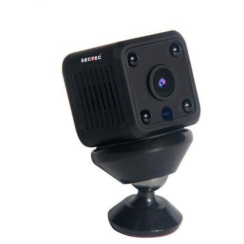 Мини автономная WI-FI 2Мп камера видеонаблюдения SECTEC ST-IP309-2M-SD-A-W-28 350000₽