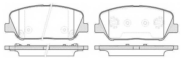 139812 REMSA 1398 12_колодки дисковые передние! 141x17.8x60\ Kia Ceed/Pro Ceed 1.4/1.6i/CRDi 12>