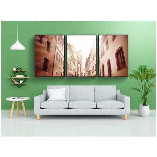 фото Набор модулных постеров для интерьера "фрайберг, серебро, аллея" 60x90 см. в тубусе, без рамки lotsprints