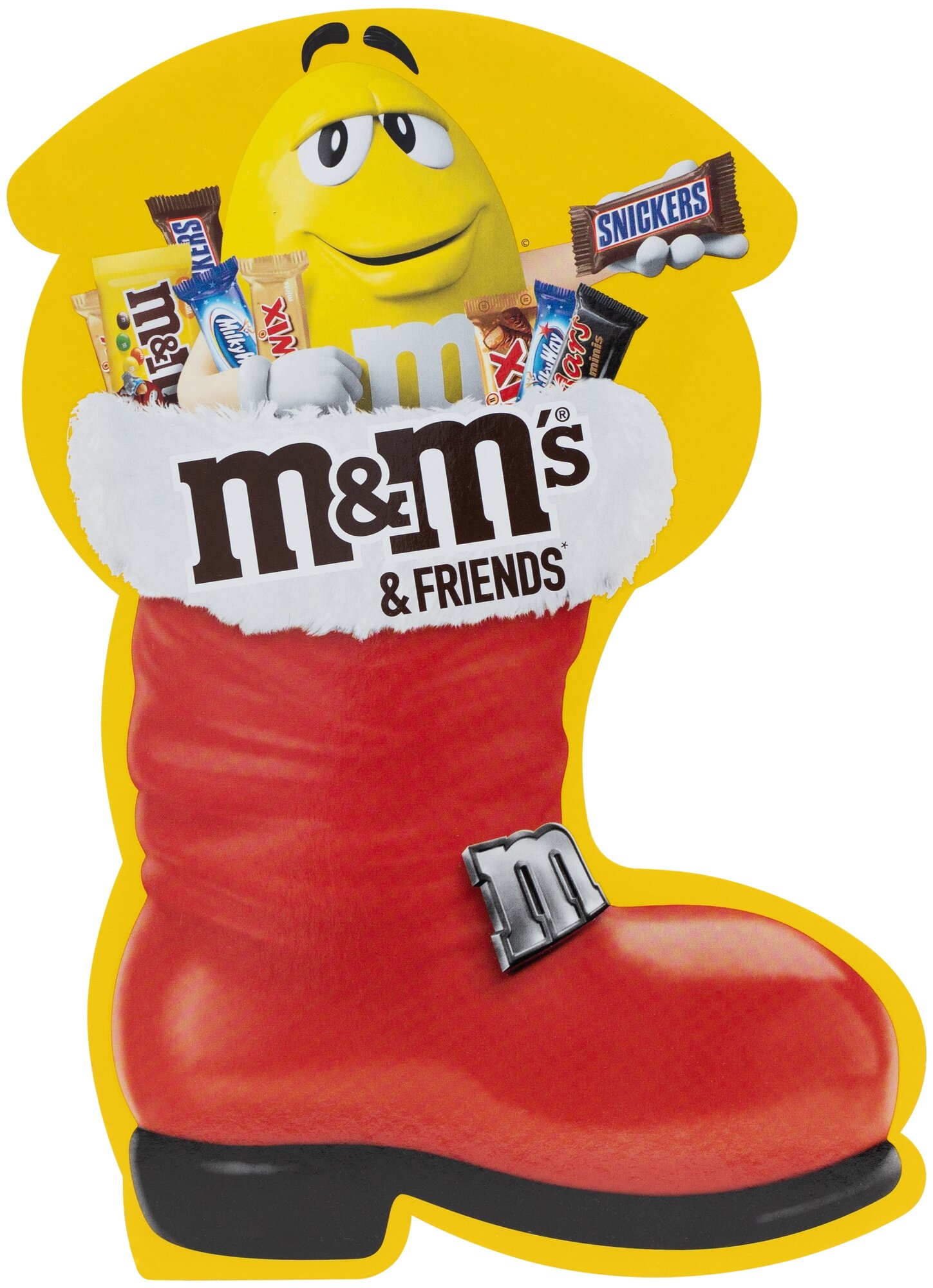 Большой сладкий подарочный набор M&M's and Friends Сапожок, 183г