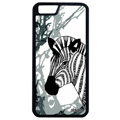 фото Красивый чехол на мобильный // apple iphone 6s plus // "зебра" zebra полосатая, utaupia, голубой