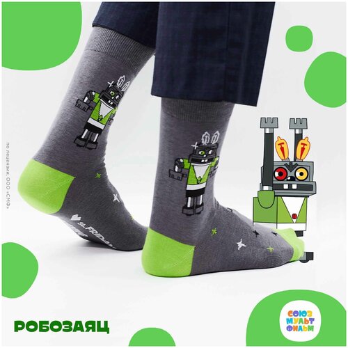 фото Носки unisex st. friday socks "робозаяц", размер 38-41