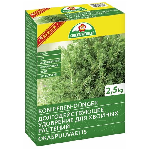 Удобрение Greenworld Premium долгодействующее для хвойников 2,5кг