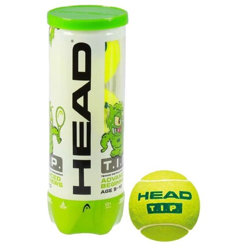Мяч теннисный HEAD T.I.P Green арт.578133 3 шт