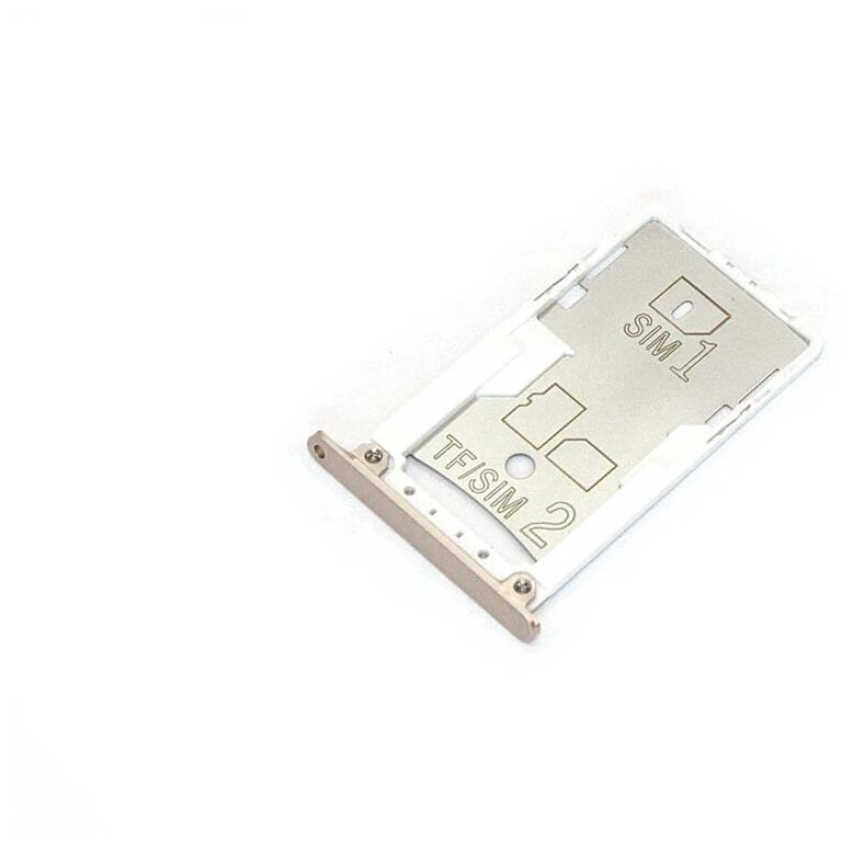 Держатель (лоток) SIM карты для Xiaomi Redmi Note 3 золотистый