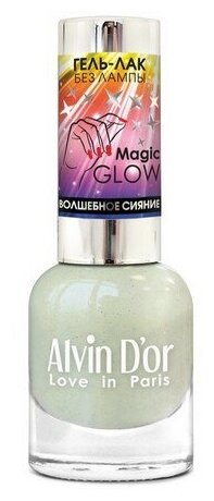 Alvin D'or Лак для ногтей Magic GLOW 7403 обычный без лампы