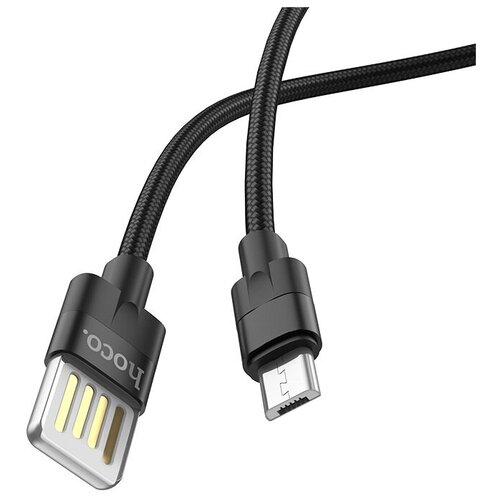 Кабель USB MicroUSB Hoco U55 оплетка нейлон черный кабель usb type c hoco u55 outstanding черный 1 шт