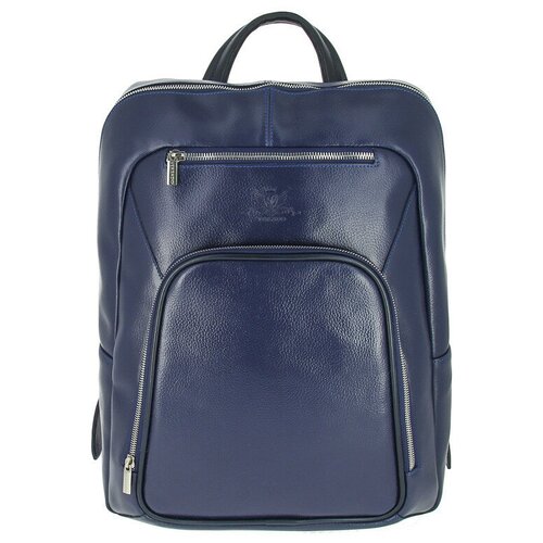 фото Мужской кожаный рюкзак versado vd013 navy
