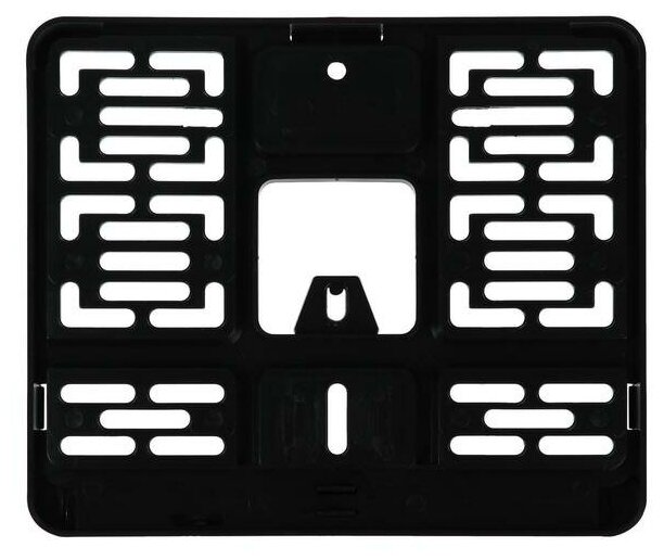 Рамка под номерной знак на мотоцикл/мопед/квадроцикл 190*145 мм черная AFC-14 ГОСТ Р 50577-2018