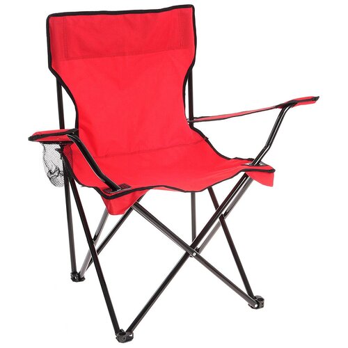 Кресло туристическое Maclay, с подстаканником, 134168, красный, до 80 кг кресло туристическое стол с подстаканником р 63 х 47 х 94 см цвет красный