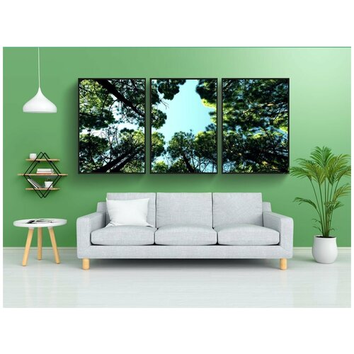 фото Набор модулных постеров для интерьера "вверх, небо, глядя вверх" 60x90 см. в тубусе, без рамки lotsprints