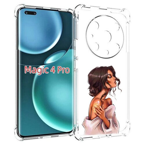 Чехол MyPads Девушка-нежная женский для Honor Magic4 Pro / Magic4 Ultimate задняя-панель-накладка-бампер