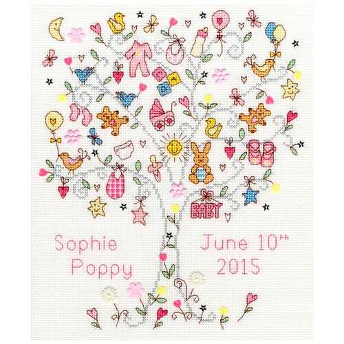 Набор для вышивания Love Baby Girl (Любимая девочка) 22 x 28 см Bothy Threads XKA7 набор для вышивания love winter любимая зима 23 x 26 см bothy threads xka13