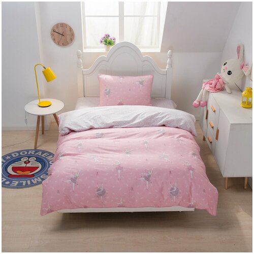 фото Комплект постельного белья sofi de marko "балерина" (розовая), 1.5 спальный