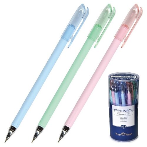 Ручка шариковая PointWrite Zefir, узел 0.38 мм, стержень синий, микс ручка шариковая pointwrite zefir узел 0 38 мм стержень синий микс