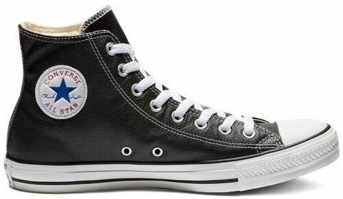 Кеды Converse Chuck Taylor All Star, демисезонные, повседневные, натуральная кожа, высокие, размер 7.5US (38EU), черный