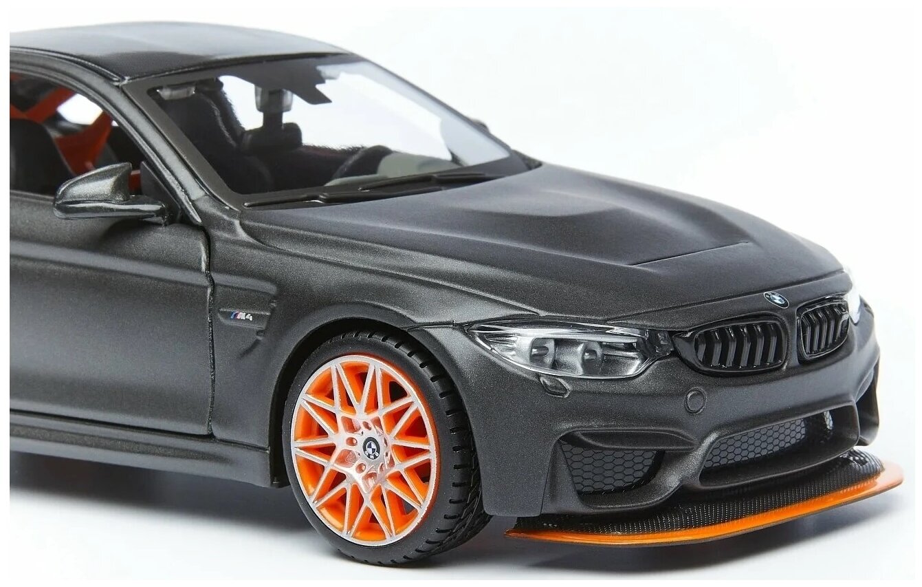 Maisto Сборная модель машинки "BMW M4 GTS" SPAL 1:24, серая - фото №7